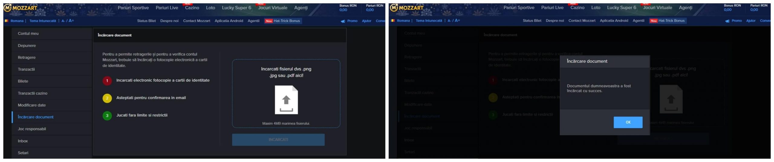 mozzartbet casino verificare bilet