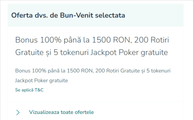 bonus bun venit