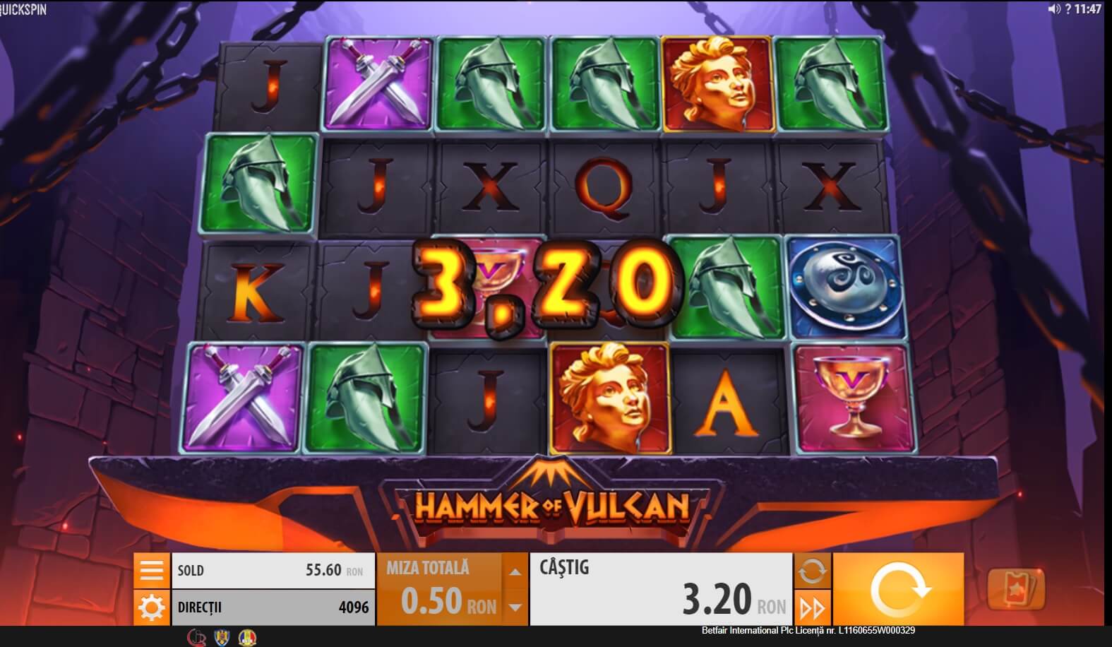 slots hammer of vulcan