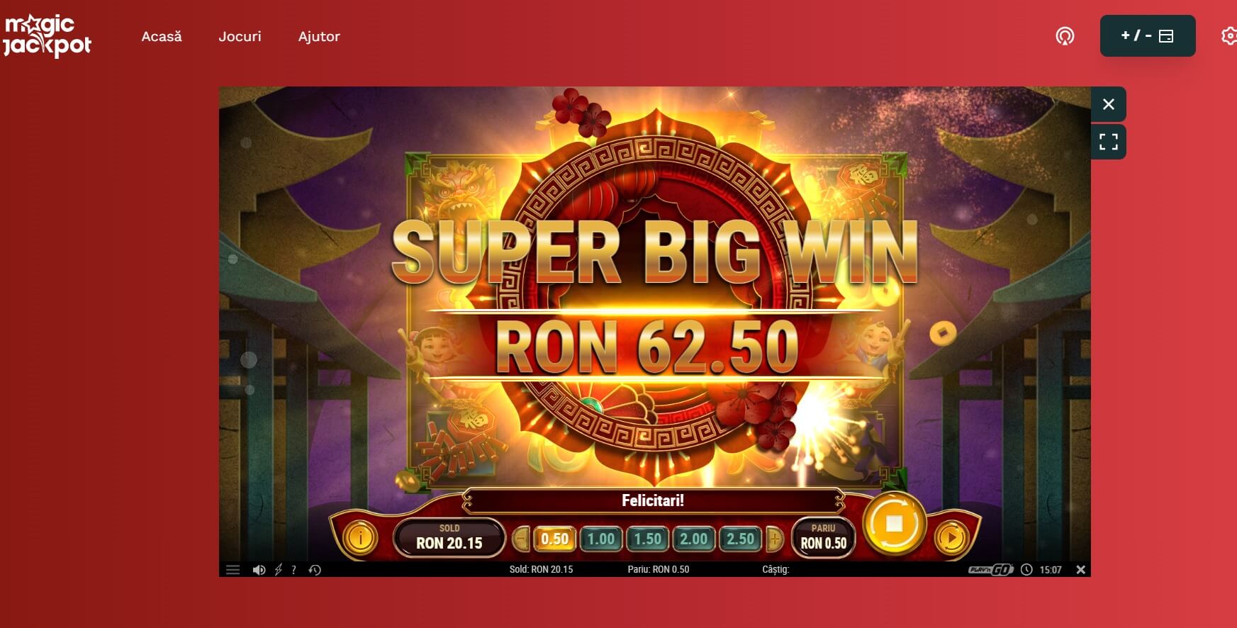 celebration of wealth magic jackpot pacanele