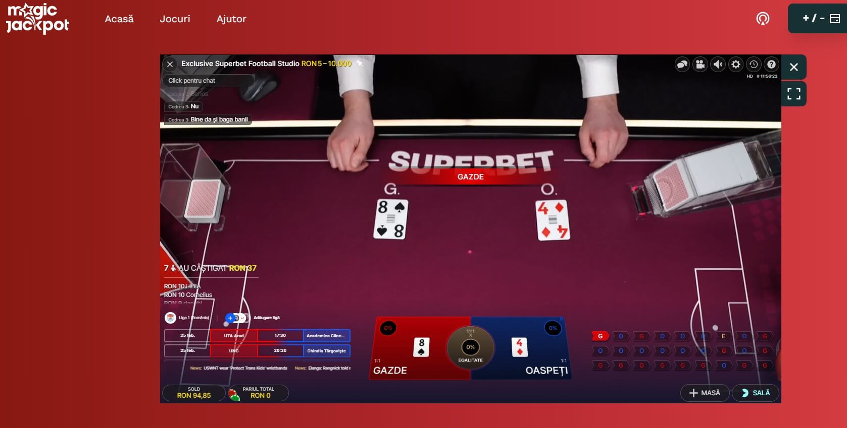 football studio magic jackpot